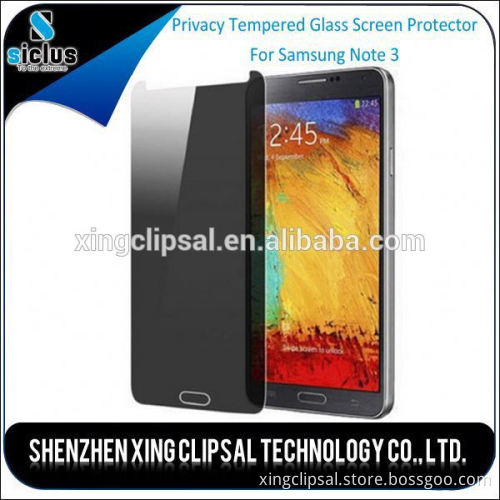 180 degree 0.33mm 2.5D Privacy Anti-Spy Tempered Glass Screen Protector Shield for Samsung note 3